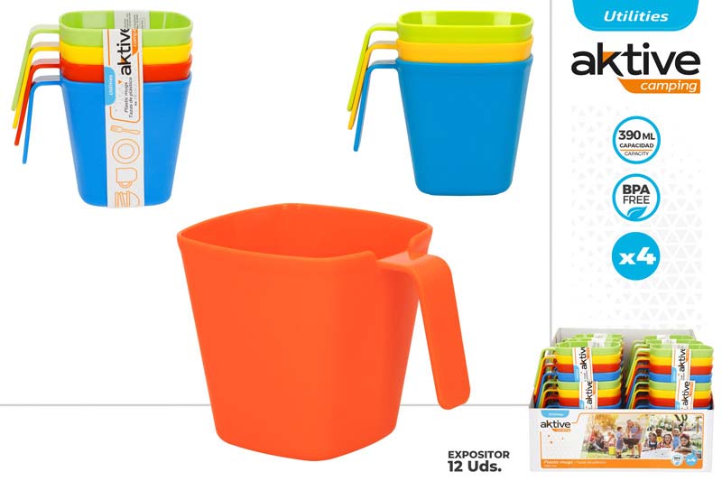 SET PIKNIK LONČKOV 390 ML 4/S, 13X12CM