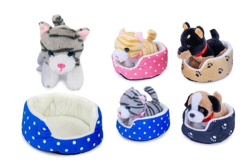 PSI IN MAČKE S KOŠARICO 12CM