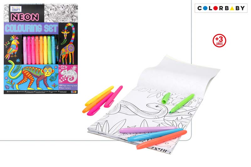 POBARVANKA NEONSKE BARVE 29X23CM