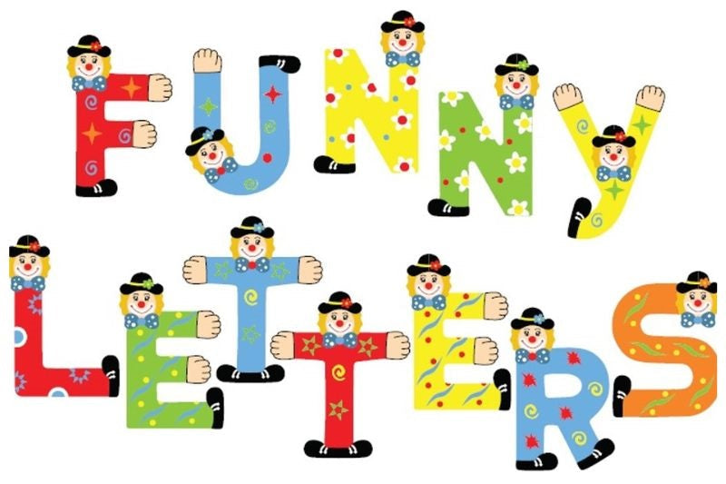 LESENE ČRKE FUNNY LETTERS 13X9CM