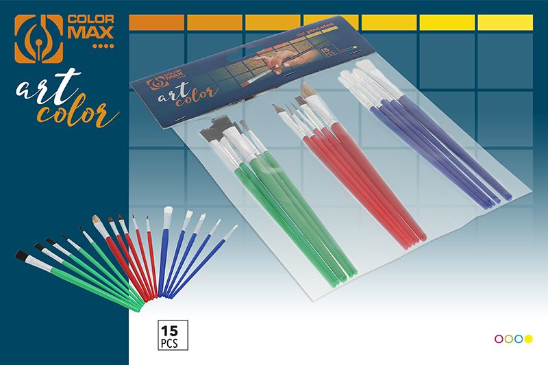 ČOPIČI SET 15 KOSOV 25X18CM