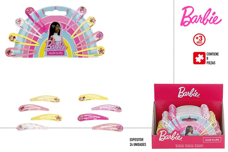LASNE SPONKE SET 8 BARBIE, 15X8CM