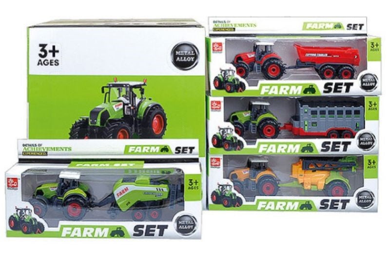 TRAKTOR KOVINSKI S PRIKOLICO 27CM