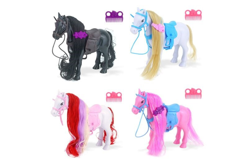 KONJ S PRIPOMOČKI 17X17CM