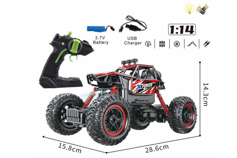 VOZILO DALJINSKO Z LUČJO IN POLNILNIMI BATERIJAMI 34X18CM