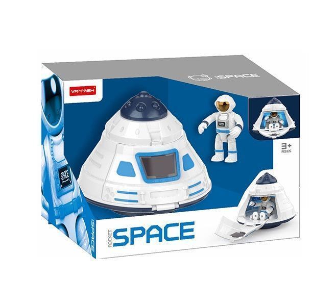VESOLJSKA RAKETA Z ATRONAVTOM Z ZVOKOM IN LUČJO 18X13CM