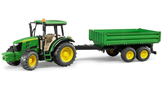 Bruder traktor John Deere s prekucno prikolico 02108