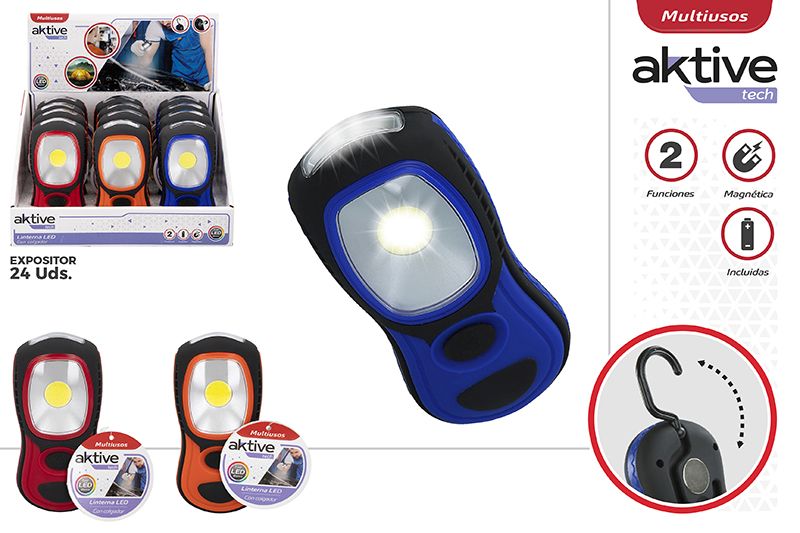 MAGNETNA LED SVETILKA Z OBEŠALOM, 12,5CM