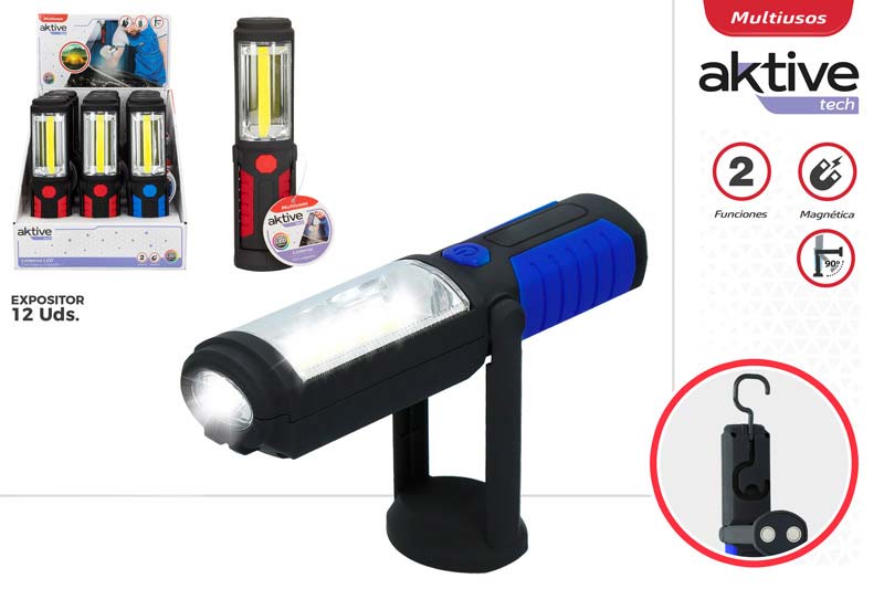 LED MAGNETNA VRTLJIVA SVETILKA 60X45X220MM - 2 FUNKCIJI