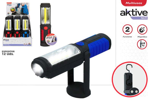 LED MAGNETNA VRTLJIVA SVETILKA 60X45X220MM - 2 FUNKCIJI