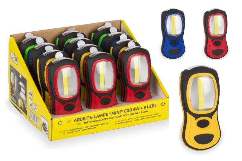 SVETILKA MINI COB3W Z MAGNETOM IN KLJUKICO