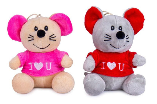 MIŠKA S SRČKOM 15CM