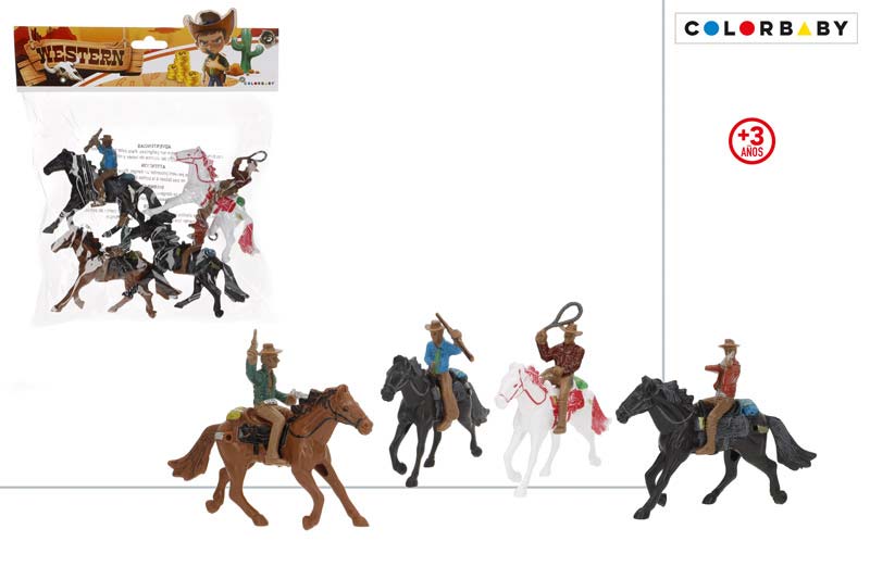 KAVBOJSKI SET 4 FIGURE 24X21CM