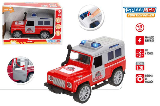 JEEP GASILSKI Z ZVOKOM IN LUČJO 22X14CM