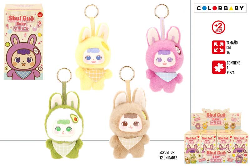 OBESEK PLIŠASTI  SADNI ZAJČEK SHU GUO KAWAII 4/S 14 CM
