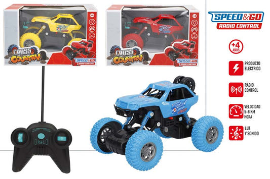 ŠTIRIKOLESNIK NA DALJINSKO UPRAVLJANJE LUČ IN ZVOK 24X15CM