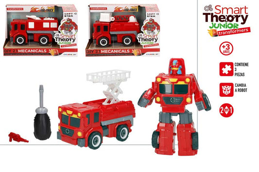 TRANSFORMER RAZSTAVLJIVI GASILEC 20X13CM