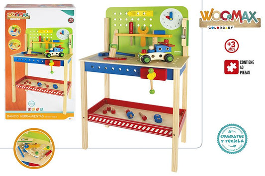 DELOVNA MIZA LESENA SET 40 KOSOV 55X30X86CM