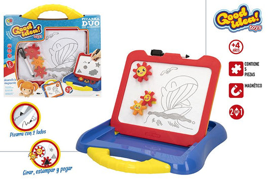 MAGNETNA TABLA S PISALOM IN MAGNETKI 35X35CM