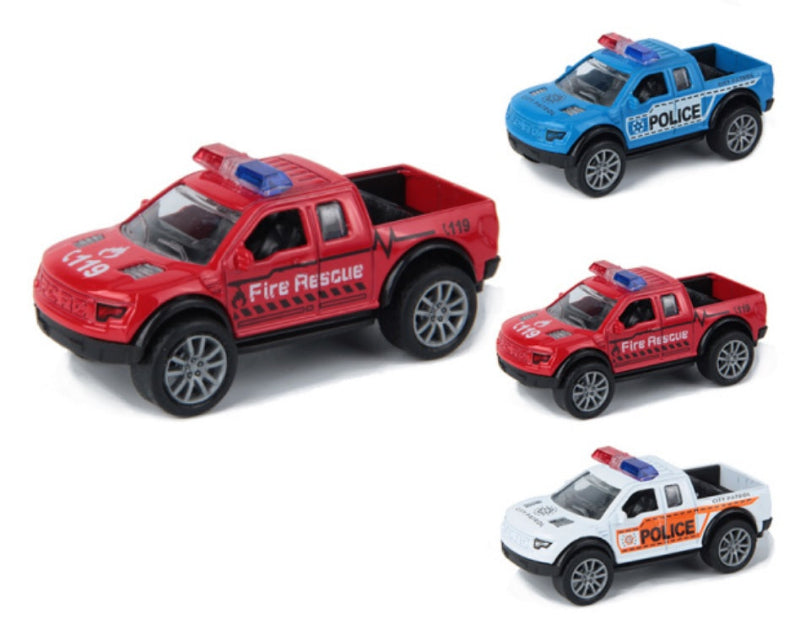 AVTO KOVINSKI POLICIJA PULL BACK 12 CM