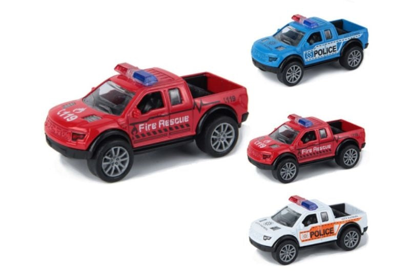 AVTO KOVINSKI POLICIJA PULL BACK 12 CM