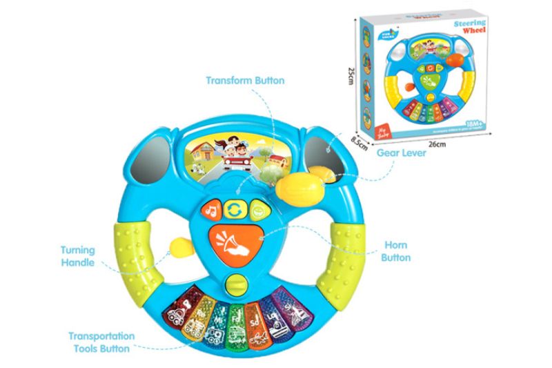 VOLAN OTROŠKI ZVOK IN LUČ 26X25CM