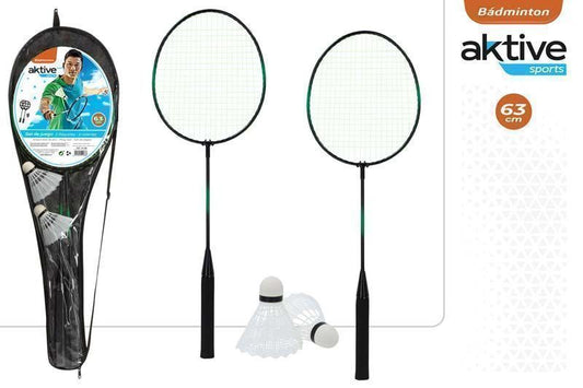 LOPARJA BADMINTON + ŽOGICE 66X22CM